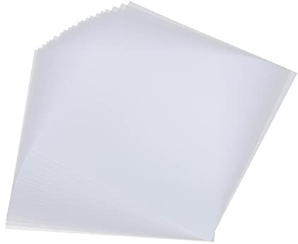 Angoily 20pcs Heat Resistant Plastic Beads Template Ironing Papers for DIY Crafts and Boys and Girls Beads Crafting Activities