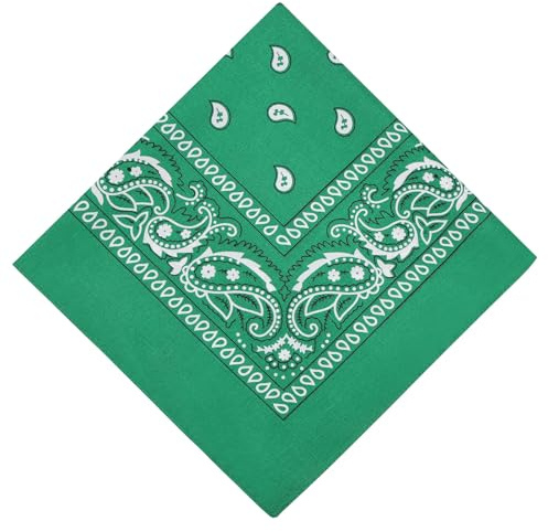 Aomig Bandana Head Scarf for Men and Women, Stylish Cowboy Headband Handkerchief, Multi-purpose Hair Scarf Paisley Print Unisex Headwraps, Bib Party Face Covering Headwear for Motorcycling