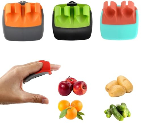 Pack of 3 Pendulum Peeler Asparagus Peeler Vegetable Peeler Palm Peeler Creative Hand-Held Peeler Made of Stainless Steel for Fruit Potato Carrot Cucumber