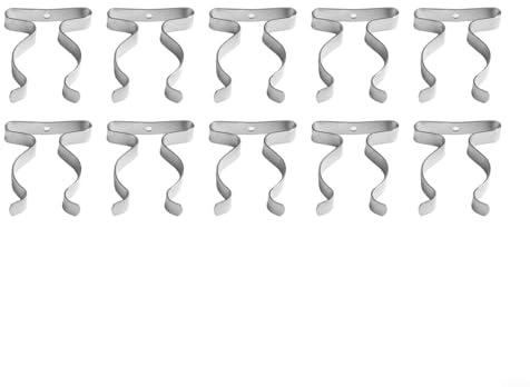 10 clips de rizo de resorte de herramientas para cobertizos cerrados, clips resistentes para soluciones eficientes de almacenamiento de herramientas (32 mm)