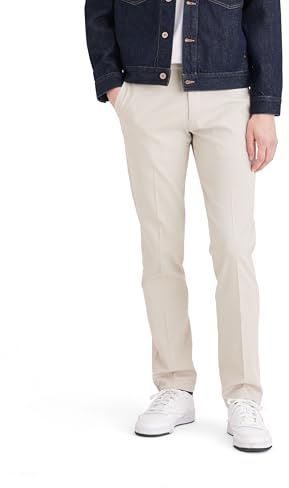 Dockers Homme Easy Khaki Slim Fit Pantalon décontracté, Cloud, 31W / 30L