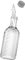 mixcover Designer Glasflasche in 2 Farben mit 0,65 Liter Fassungsvermögen Trinkflasche Glaskaraffe Karaffe