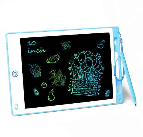 Vicloon Zaubertafeln für Kinder,10 Zoll LCD Schreibtafel Kinder Spielzeug, Maltafel Kinder,schreibtafel abwischbar,Kreatives Spielzeug für Kinder Erwachsene Mädchen Jungen -Blau