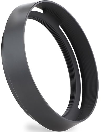 Haoge Pare-soleil rond en métal avec capuchon pour appareil photo Leica Q3 Q3-43 Q2 Q-P QP Typ 116 Typ116 Noir