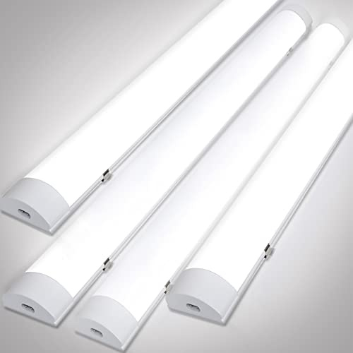 Randaco Lot de 4 Réglettes LED Étanches 120CM 36W 3060LM, Sans Scintillement IP65, Blanc Neutre 4000K, Plafonnier LED Atelier pour Garage Cave Bureau
