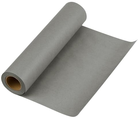 RUSPEPA Dark Gray Kraft Paper Roll - 30.5 cm x 30 m - Natural Recyclable Paper Perfect for Crafts, Art, Small Wrapping, Packing, Postal, Shipping, Dunnage & Parcel