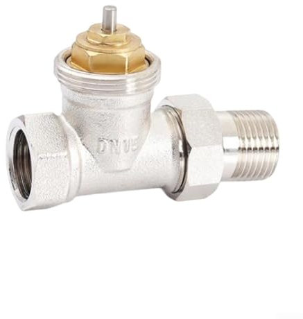 Válvula de regulación termostática, válvula de control de temperatura de latón DN15/DN20/DN25 sin cabeza termostática con rosca M30x1.5mm (DN15)