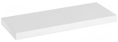 DAMDAM GO Estanteria Pared Madera Flotante, Estante Balda de Pared MDF, para Salón, Cocina y Dormitorio (Blanco, 60 x 23.5 cm)