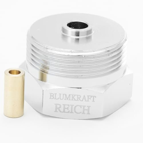 BLUMKRAFT - Adaptador de metal compatible con radiadores Reich (prototipo) a M30 x 1.5 para termostato/cabeza termostática M30 x 1.5 macho