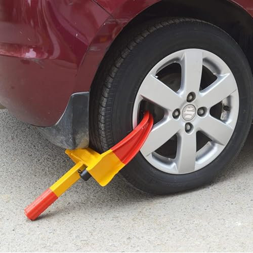 Heavy Duty Anti-Theft Car Wheel Clamp Lock Universal Fit for 7-11 Inch Tires with 3 Keys Durable & Scratch-Free Security Solution