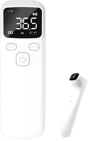 Eojpdji Monitor de Temperatura para Niños | Detección instantánea sin contacto - Escáner Digital Con Pantalla LCD Retroiluminada | Para Bebés Niños Adultos Frente Guardería Hospital Tienda Restaurante
