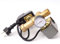 SK-AQUA Line Steuerung für Hauswasserwerk Druckschalter + Trockenlaufschutz PS-05B + 3- und 5-Wege-Verteiler 1 aus Messing + Manometer