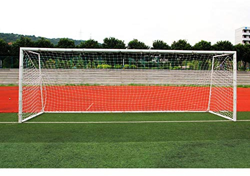 BORDSTRACT Soccer Goal Net | 18x7ft 1Pc | Polyethylene | Full Size Football Replacement Net | For 7-a-side Training, Fits 10x7ft 24x8ft Goals, Durable PE Mesh