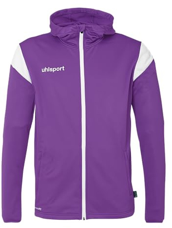 uhlsport Football Squad 27 Track Hood Jacket Unisex Training Jacket Sports Jacket Sweat Shirt with Hood and Stand-Up Collar