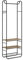 VASAGLE Garderobenständer, Garderobe, Kleiderständer, mit Schuhablage, Schuhregal, Flur, Schlafzimmer, 58 x 28 x 181 cm, skandinavisch, tintenschwarz-kamelbraun HSR081K01
