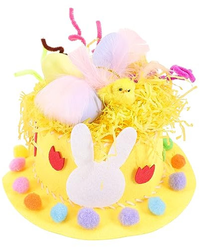 Alasum Erstellen Sie Ihre Eigene Osterhaube Für Jungen Und Mädchen Hut-bastelset Vlies Bequem Kreativ Für Jungen Und Mädchen