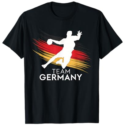 Handball Deutschland Trikot Handballspieler Handballspiel T-Shirt
