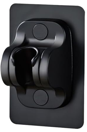 Wanne Düsenhalter,Handbrausehalter, Duschkopfhalterung, Handbrause, verstellbare Halterung, Stark Haftender Handbrause,verstellbarer Winkel,Halter Winkel verstellbar (Normaler Schwarzer Stil)