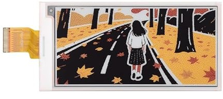 TUOPUONE 8.9 cm E-Paper Display (G) E-Ink Display 384 × 184 Pixel Rot/Gelb/Schwarz/Weiß SPI Interface Raw Display ohne Treiberplatine