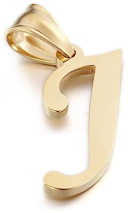 Kalapure Initial Charms Gold Initial Pendant 14k Gold Letter Charm Name Pendant for Women and Men
