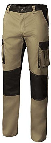 VELILLA Mixte Velilla - Multi-poches ; Couleur Beige Sable et Noir Taille 48 pantalon bicolore multipoches, Beige Sable Noir, EU