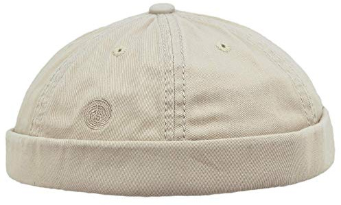 Balke Docker Cap | Ren bomullsskal | Stentvättad look | En storlek justerbar | Sommar/Vinter, BEIgE, en storlek