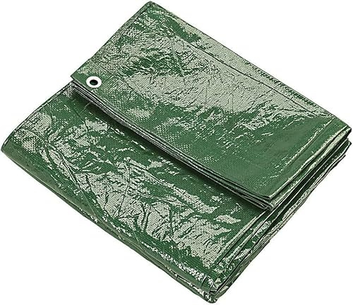 KAV - Tarpaulin waterproof heavy duty 130 GSM LARGE - 5.4M x 6 M (18ftx 20 FT) with Eyelets ground sheet Multifunctional Quality Cover Tarp (Green)