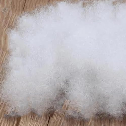 Relleno de Microfibra 2 Kg 100% Poliéster Tacto Suave Denso Fibra Hueca Siliconada Floca Para Rellenar Cojines Peluches Almohadas Sofa Cama Nieve Artificial Saco - 2000 gramos