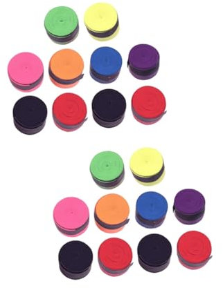 BESPORTBLE 20rollen Tennis Racket Overgrip Tape Teiliges Für Optimalen Und Schweißabsorption Geeignet Für Tennis Und Badmintonschläger