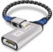 Mini DisplayPort to HDMI,4K Gold Plated Nylon Braided Aluminum Sleeve Mini DP to HDMI Adapter Thunderbolt 1/2(Mini DP) HDMI Adapter Compatible with MacBook Pro,Macbook Air,iMac,Surface Pro,XPS More