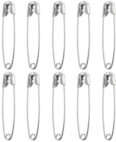 10 Stück Sicherheitsnadeln, 56MM Sicherheit Pin, Safety Pins für Kunsthandwerk Nähen Schmuckherstellung Heimarbeitsplatz