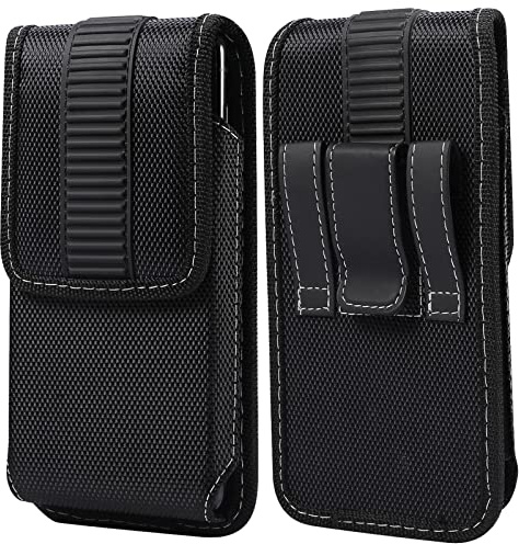 Herren Gürteltasche Leder Klein, Handy Gürteltasche Herren, 6.7-6.9 Damen Herren Handy Tasche Gürtelclip Hülle Klein Handytasche zum Umhängen Gürteltasche Schutztasche Case Hüftentasche Hüfttasche