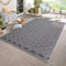 Carpetsale24 In- & Outdoor Teppich Wetterfest 160x230 cm Sisal Optik Grau - Teppich Waschbar, Wasserfest, Pflegeleicht und Flachgewebe - Ideal für Balkon, Garten, Terrasse und als Küchenteppich