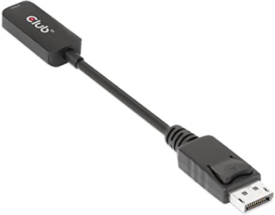 Club 3D DisplayPort to HDMI Cable 8K@60Hz 4K@120Hz Active Adapter - Gaming PC Laptop Console to Monitor TV - DP 1.4 to HDMI 2.1 HDR10+ Dolby Vision Converter CAC-1088