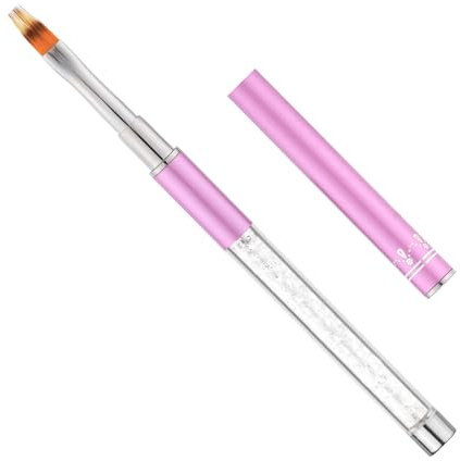 Ombre-Nagelpinsel, Kunstpinsel für Nagelmalerei mit Strass-Griff Nageldesign-Pinsel für Nagelverlängerung Maniküre-Reinigung Verlaufs-Gellack