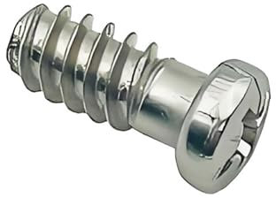 LIKERAINY Stahl Euro-Schrauben 6,4 x 14 mm Möbelbefestigungen Bohrungsdurchmesser 5 mm Schrauben für Schränke Scharniere Maschinenschrauben Kreuzschlitzschraube 200 Stück