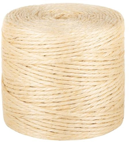 Homgoday Furniture Sisal Rope 100% 4 mm 500 m, Nautical Rope Furniture, Work Rope, Multi-Purpose Rope for Outdoor Activities, Nautical Rope, Multi-Purpose Rope