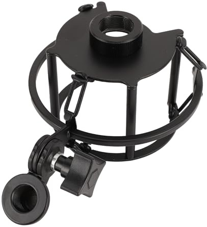 SUNGOOYUE Montaje de Choque de Micrófono, Pinza de Suspensión de Soporte de Montaje de Choque de Méciga de Aleación de Zinc para TF33 TF51 TF11 Hilo de 21 Mm