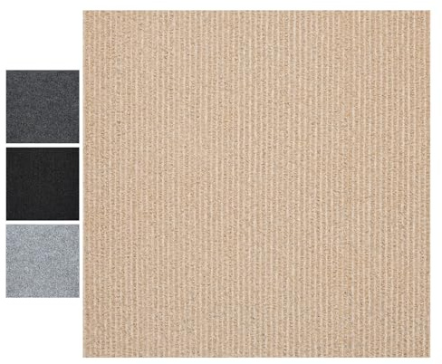 CUCOS Moqueta para Suelo Autoadhesiva – Baldosas de Moqueta de 50 x 50 cm, Alfombra Suave y Acolchada para Dormitorio, Oficina o Pasillo, 20 Baldosas por Caja