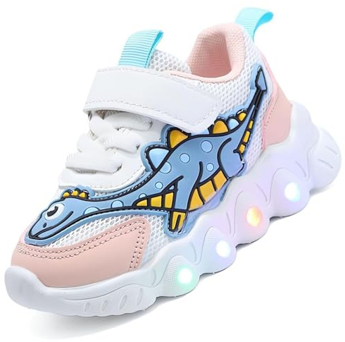 Jasmeko Zapatillas con Luces para Niños, Zapatos Deportivas Niños Deporte Tenis Luz Luminosos