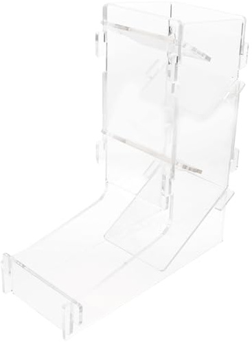 Hemobllo Torre per Dadi Trasparente Portatile Grande Capacità Distributore Pratico per Giochi da Tavolo e Intrattenimento a Casa o in Bar
