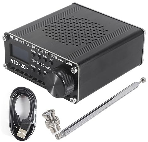 NONDK Si4732 ATS-20+ ATS20 Bärbar Radiomottagare SDR-Mottagare FM AM (MW SW) och SSB (LSB USB) med Antenn