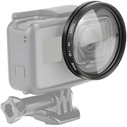 MASUNN 52 mm 10 x Makro-Linse Close Up Objektiv für Gopro Hero 5 Hero 6 Vergrößerung Action Kamera Mount