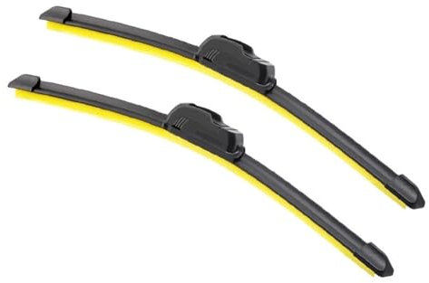 Wischerblätter Frontscheibenwischer 21+14 Autowischerblatt Für Toyota Für Yaris Französisch 1999 2000 2001 2002 2003 2004 2005 Ersatzklingen(Farbe:Typ C,Größe:LINKER FAHRER)