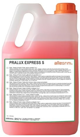 Allegrini Pralux Express S Shampoo Auto Moto e Camper Professionale con Schiuma Attiva e Formula a Nanotecnologia Detergente per Prelavaggio e Lavaggio Esterno con Idropulitrice 5 L