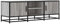 vidaXL TV Schrank, Fernsehschrank mit Stauraum Metallgestell, Fernsehtisch für Wohnzimmer Schlafzimmer, Lowboard TV Möbel, Grau Sonoma Holzwerkstoff Metall