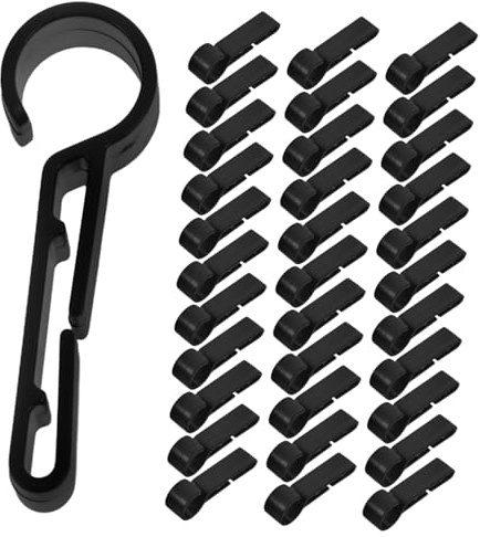 FUNOMOCYA Helmet Clips for Hard Hats Slip Headlamp Clips Plastic Hooks for Secure Hard Hat Light Attachment for Construction and Outdoor Use