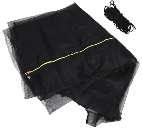 Alasum Rete di Protezione per Trampolino 10 Piedi Diametro 306 M 6 Aste in Fibra Rete Anticaduta per Letto Saltante Recinzione di Sicurezza per Facile Montaggio Protezione per