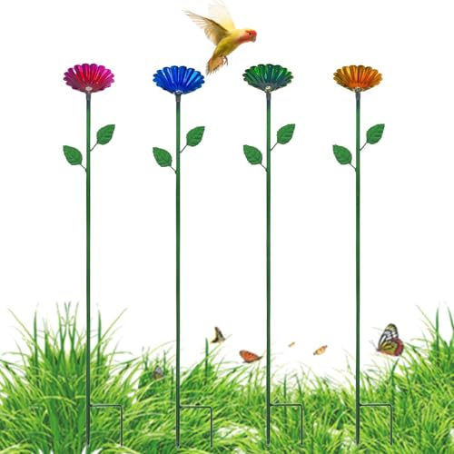 Bebederos para abejas | 4 tazas en forma de flor para alimentador de abejas - Fuente exterior para mariposas | para amantes de los animales, Balcón,