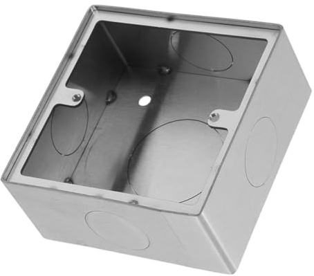 Boîte de Jonction Électrique 86 en Acier Inoxydable Argenté